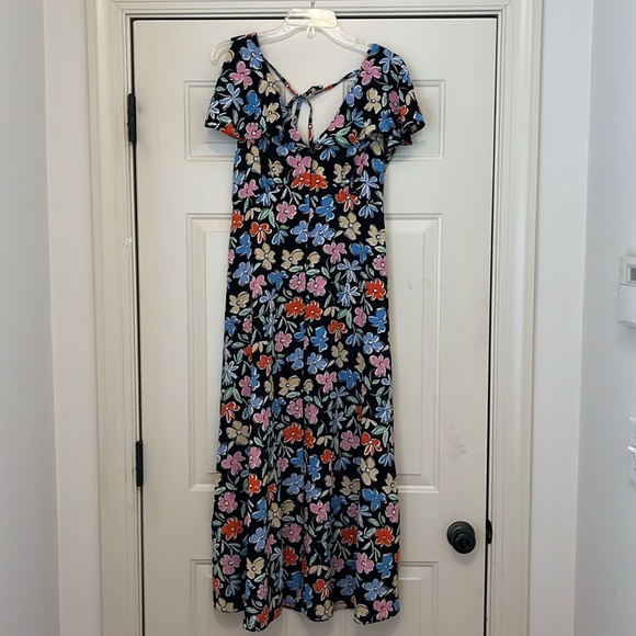 ASOS DESIGN flutter sleeve floral midi tea dress/NWOT/8 - Picture 13 of 16